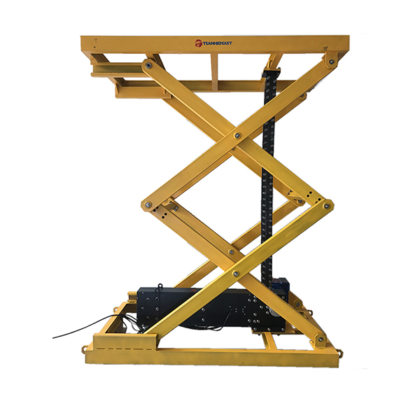 Shear type rigid chain lifting platform